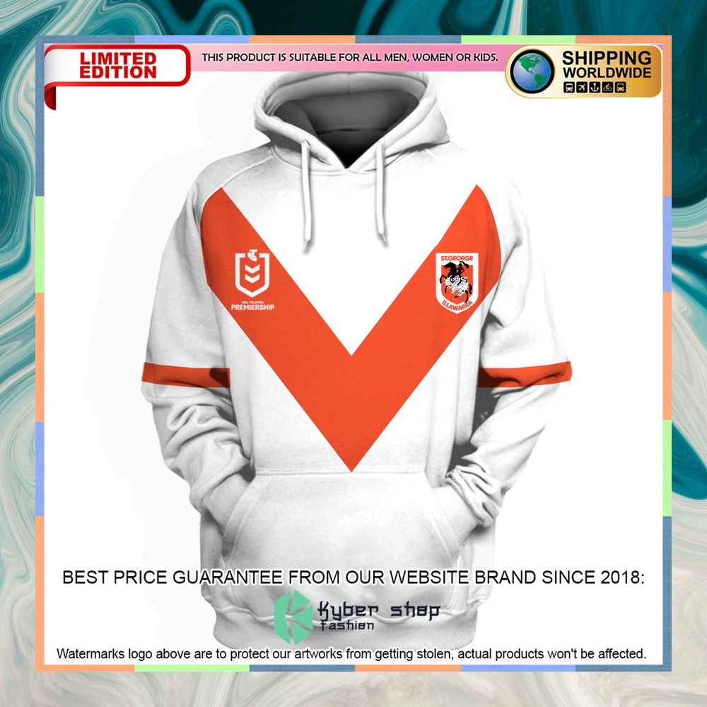 Personalized NRL St. George Illawarra Dragons white Shirt, Hoodie 13 Personalized NRL St. George Illawarra Dragons white Shirt, Hoodie word1