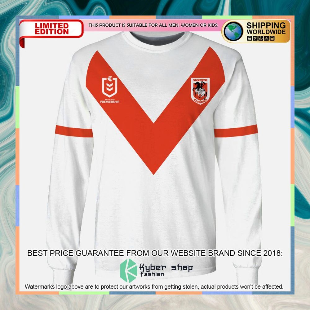 Personalized NRL St. George Illawarra Dragons white Shirt, Hoodie 15 Personalized NRL St. George Illawarra Dragons white Shirt, Hoodie word1