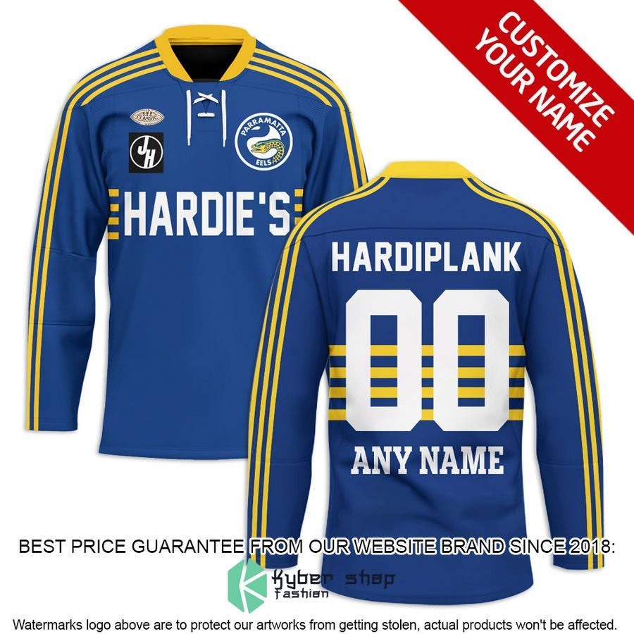 Personalized Parramatta Eels blue Hockey Jersey