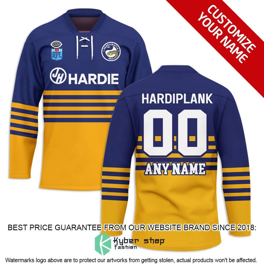 Personalized Parramatta Eels Hockey Jersey word3