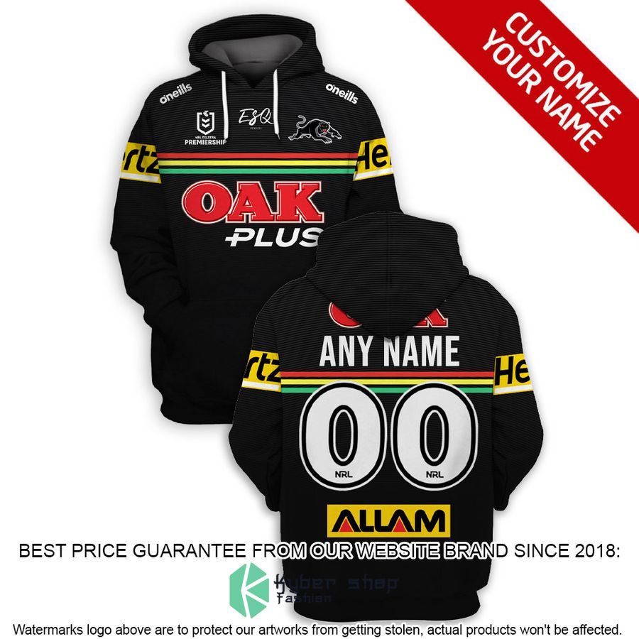 Personalized Penrith Panthers black NRL Shirt, Hoodie