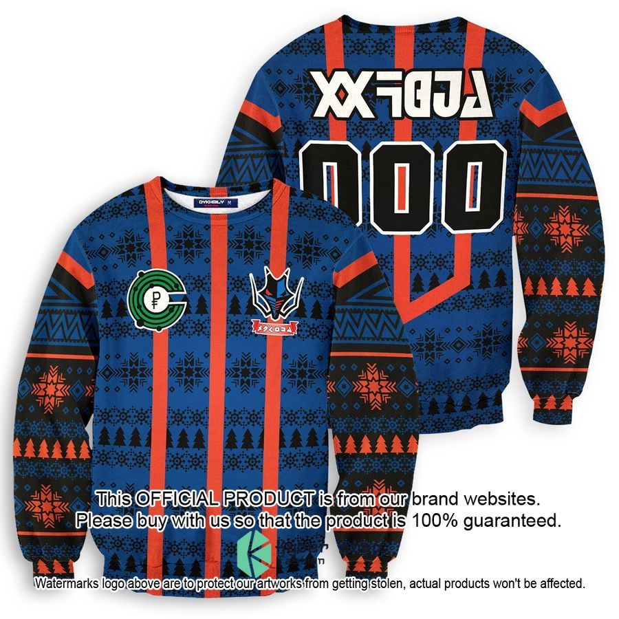 Personalized Pokemon Dragon Uniform Christmas Sweater