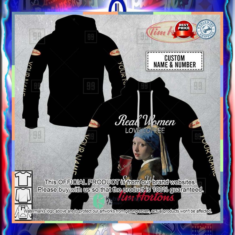 Personalized Real Women love coffee smart Woman love Tim Hortons with a Pearl Earring Hoodie, Shirt 7 Personalized Real Women love coffee smart Woman love Tim Hortons with a Pearl Earring Hoodie, Shirt word3