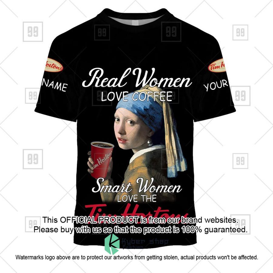 Personalized Real Women love coffee smart Woman love Tim Hortons with a Pearl Earring Hoodie, Shirt 3 Personalized Real Women love coffee smart Woman love Tim Hortons with a Pearl Earring Hoodie, Shirt word3