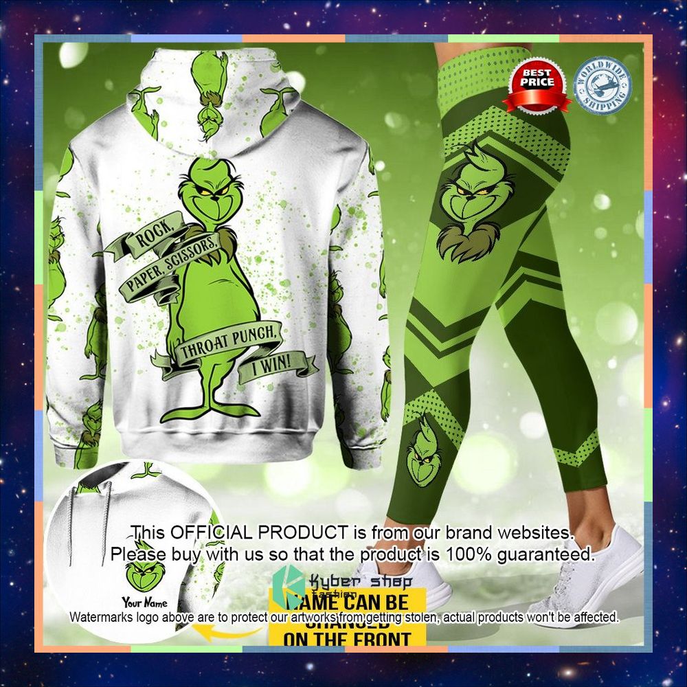 Personalized Rock Paper Scissors Punch Grinch Shirt, Hoodie 5 Personalized Rock Paper Scissors Punch Grinch Shirt, Hoodie word2