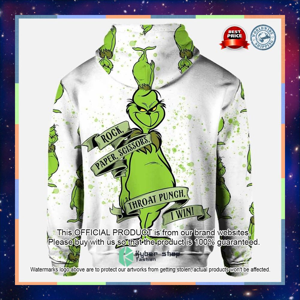 Personalized Rock Paper Scissors Punch Grinch Shirt, Hoodie 7 Personalized Rock Paper Scissors Punch Grinch Shirt, Hoodie word2