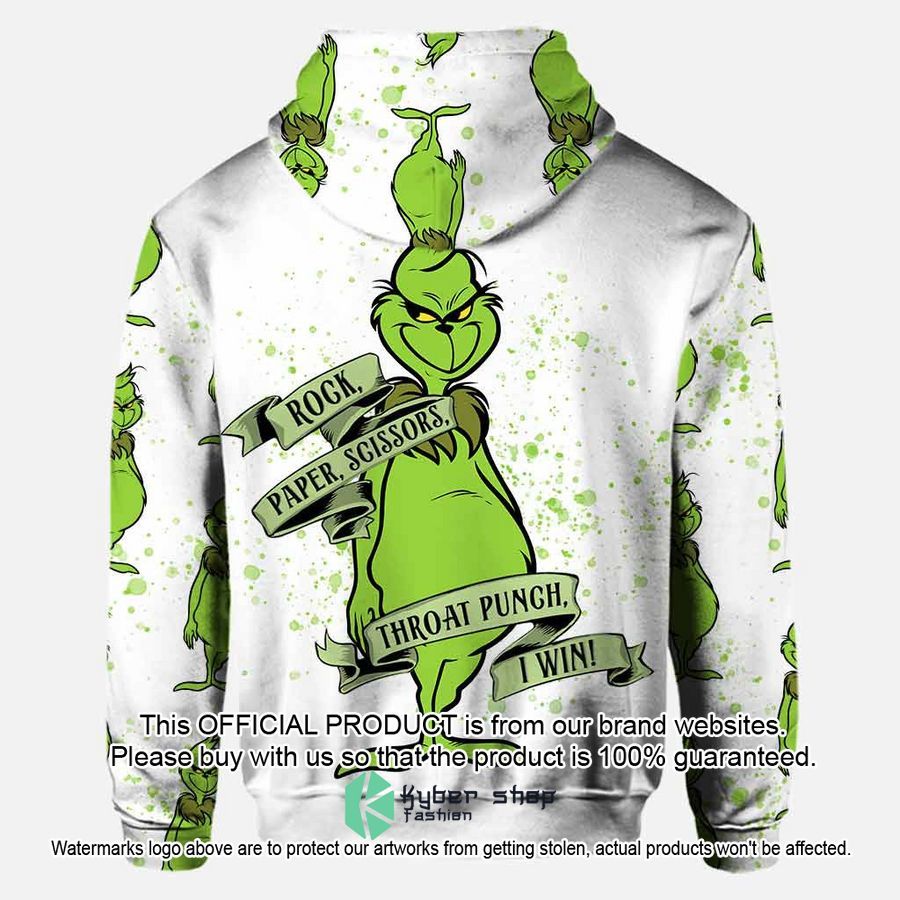 Personalized Rock Paper Scissors Punch Grinch Shirt, Hoodie 3 Personalized Rock Paper Scissors Punch Grinch Shirt, Hoodie word2