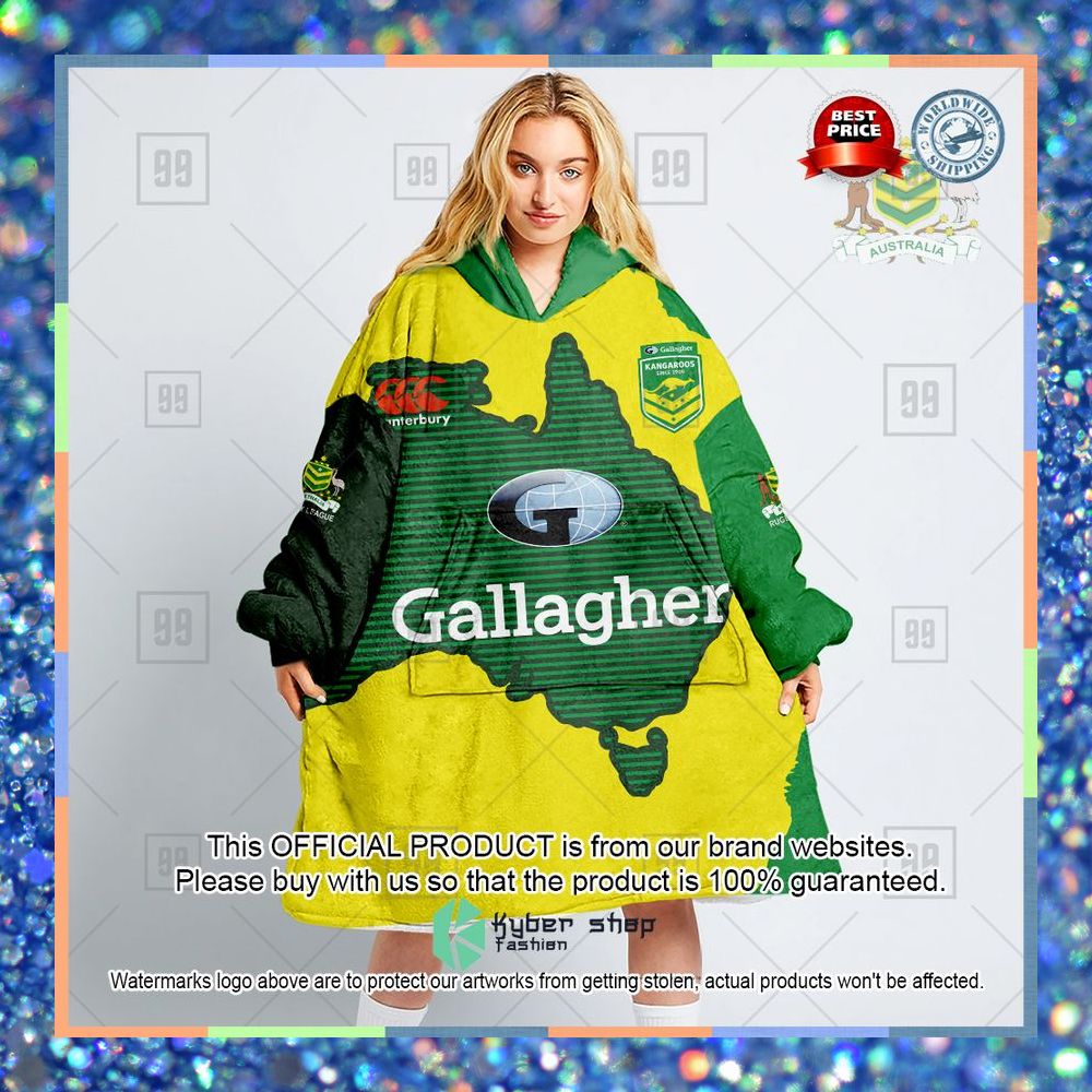 Personalized Rugby League Kangaroos Training Team Oodie Hoodie Blanket 6 Personalized Rugby League Kangaroos Training Team Oodie Hoodie Blanket word3