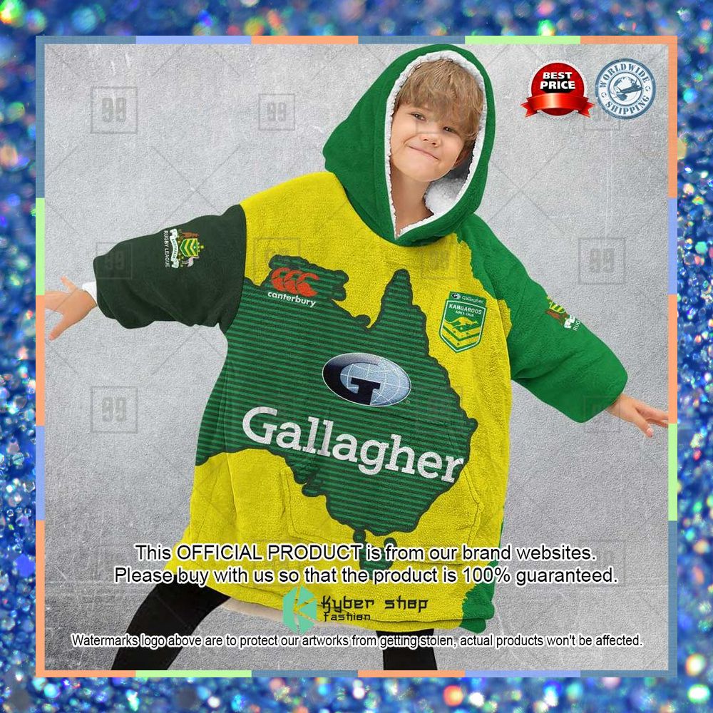 Personalized Rugby League Kangaroos Training Team Oodie Hoodie Blanket 9 Personalized Rugby League Kangaroos Training Team Oodie Hoodie Blanket word3