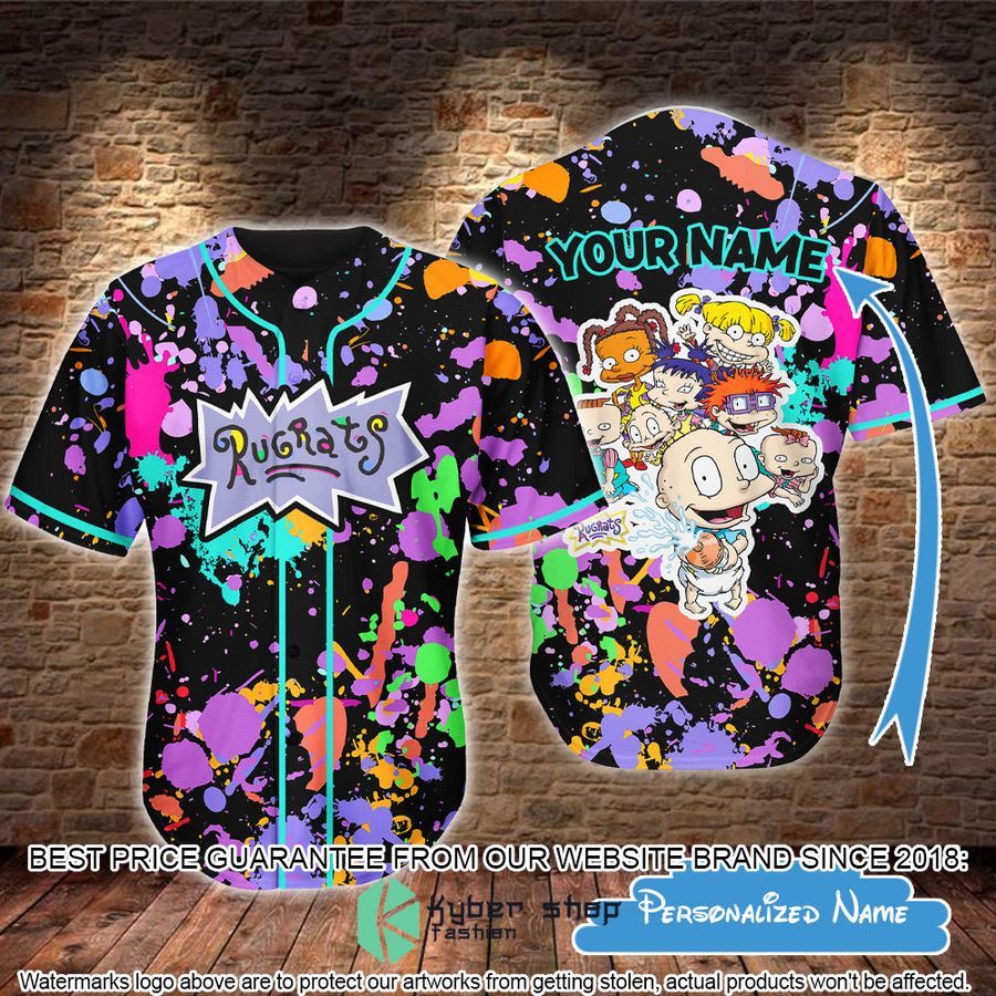 Personalized Rugrats Baseball Jersey word3
