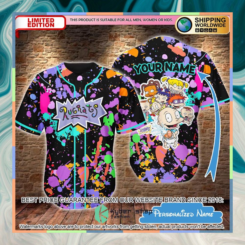 Personalized Rugrats Baseball Jersey 3 Personalized Rugrats Baseball Jersey word3