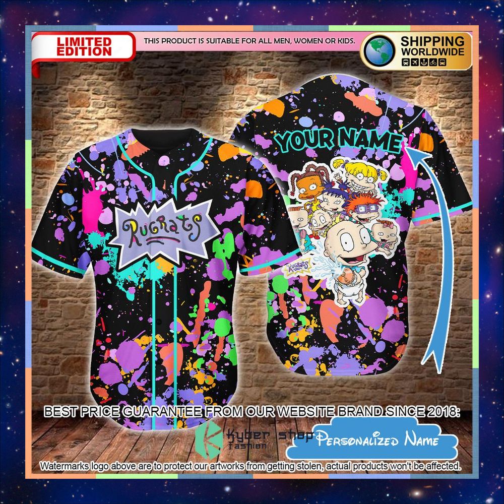 Personalized Rugrats Baseball Jersey 2 Personalized Rugrats Baseball Jersey word3