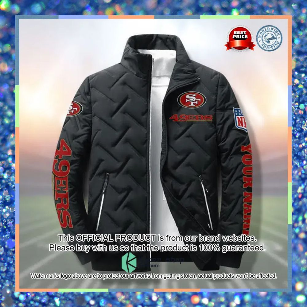 Personalized San Francisco 49ers NFL Puffer Jacket 5 Personalized San Francisco 49ers NFL Puffer Jacket word1