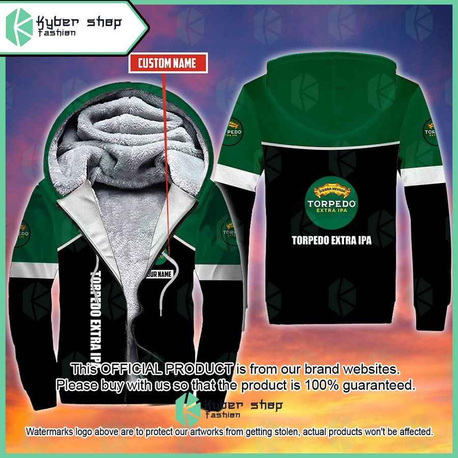 Personalized Sierra Nevada Torpedo Extra IPA Fleece Hoodie word2
