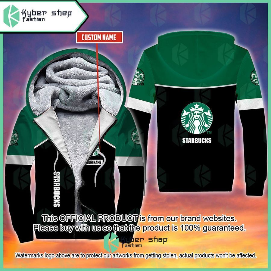 Personalized Starbucks Fleece Hoodie