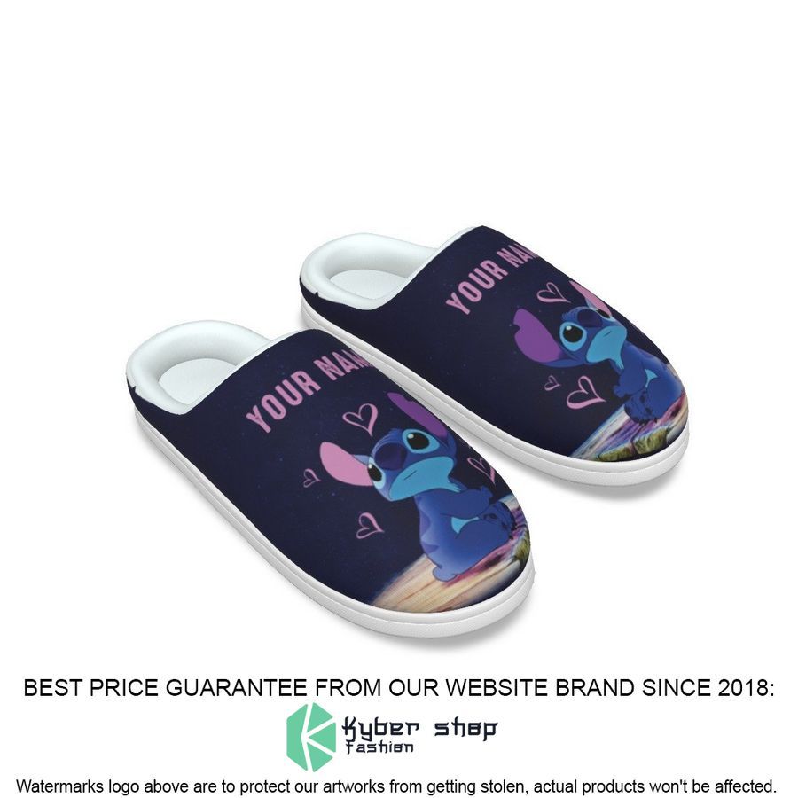 Personalized Stitch love Slipper word3