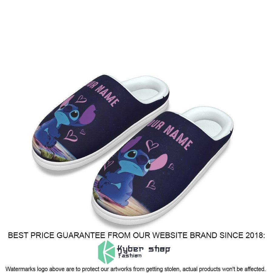 Personalized Stitch love Slipper 3 Personalized Stitch love Slipper word3