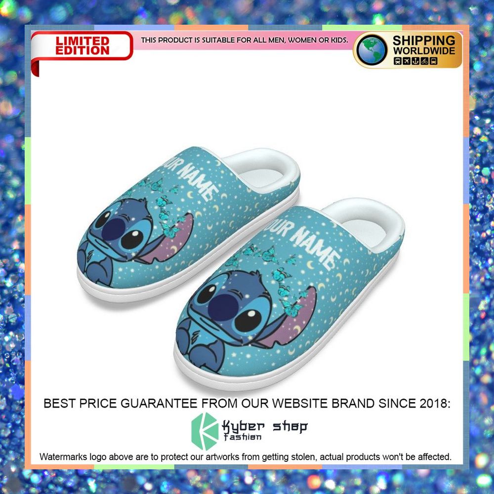 Personalized Stitch Night Butterfly Slipper 6 Personalized Stitch Night Butterfly Slipper word3