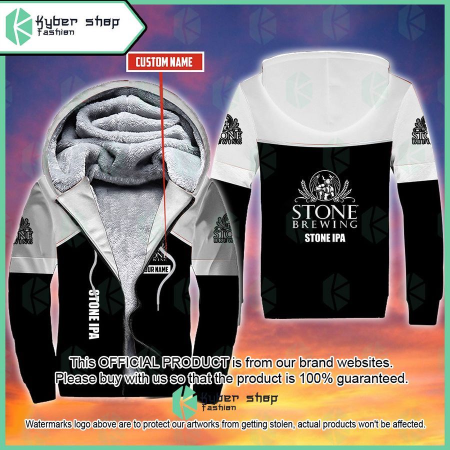 Personalized Stone IPA Fleece Hoodie