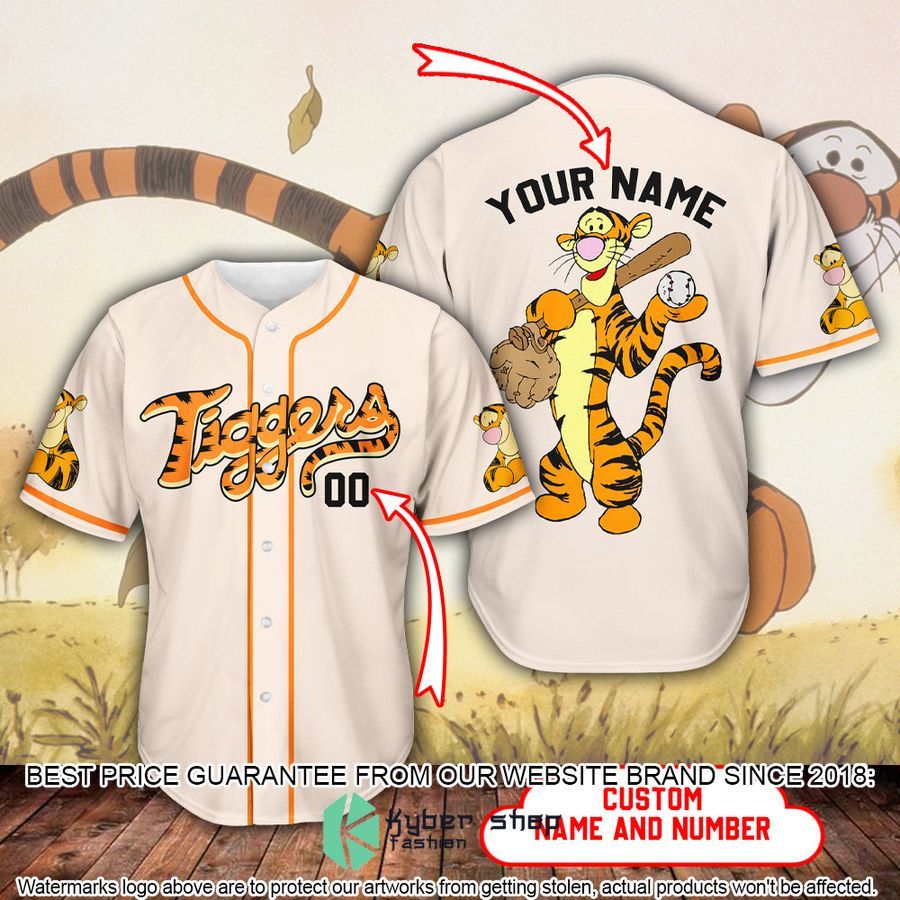 Personalized Tigger Baseball Jersey word2