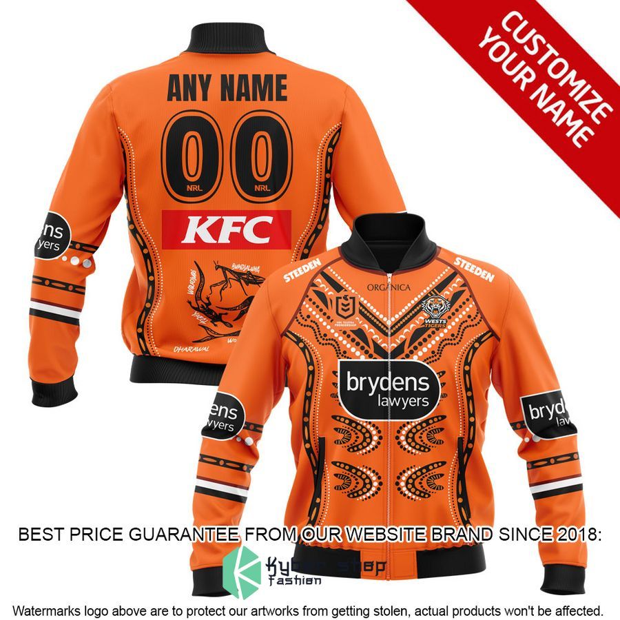 Personalized Wests Tigers Bomber Jacket