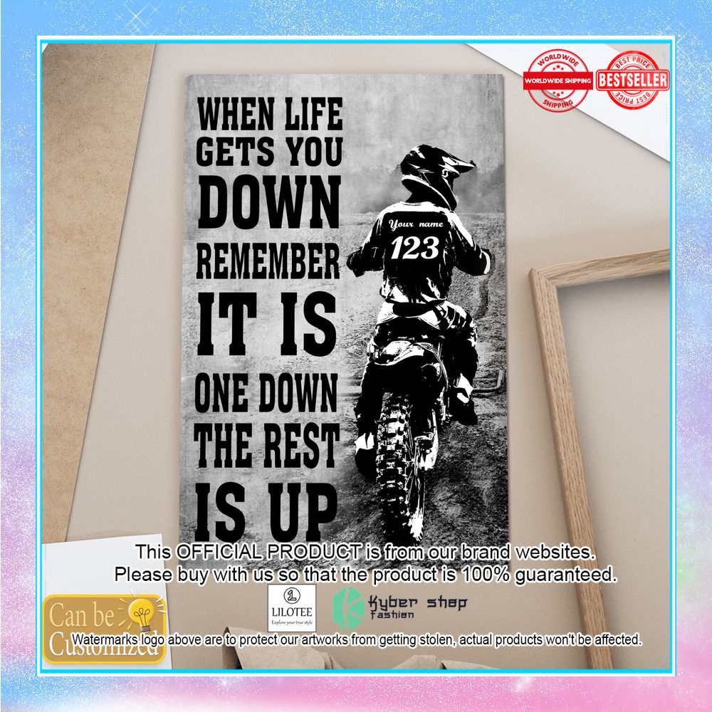 Personalized When Life Gets You Down Remember Its Only One Down And The Rest Is Up Motorbike Poster 3 Personalized When Life Gets You Down Remember Its Only One Down And The Rest Is Up Motorbike Poster word1
