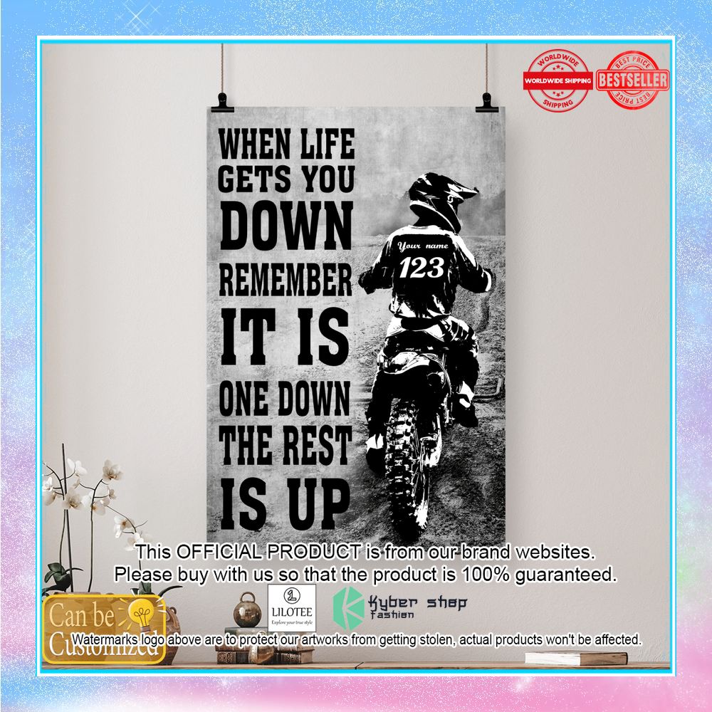 Personalized When Life Gets You Down Remember Its Only One Down And The Rest Is Up Motorbike Poster 4 Personalized When Life Gets You Down Remember Its Only One Down And The Rest Is Up Motorbike Poster word1