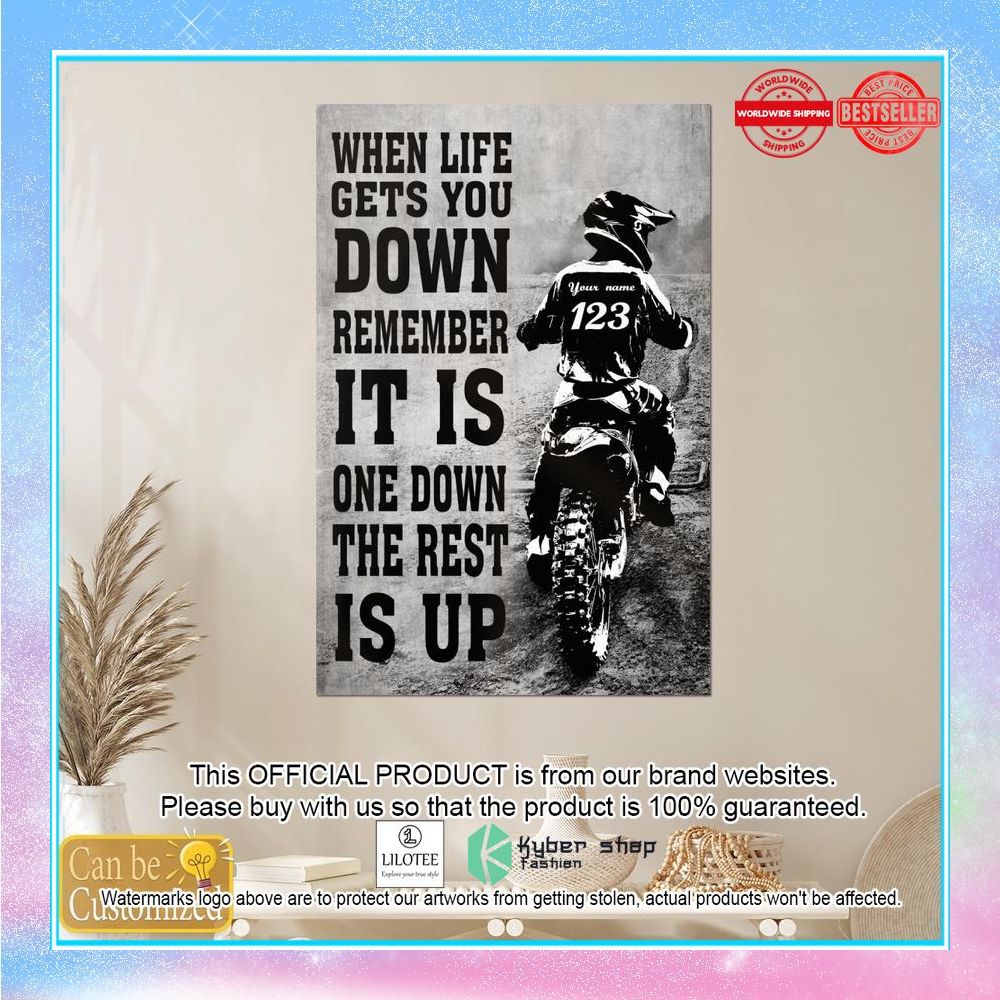Personalized When Life Gets You Down Remember Its Only One Down And The Rest Is Up Motorbike Poster 5 Personalized When Life Gets You Down Remember Its Only One Down And The Rest Is Up Motorbike Poster word1