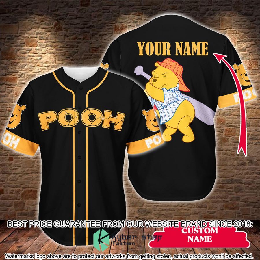 Personalized Winnie-the-Pooh Baseball Jersey
