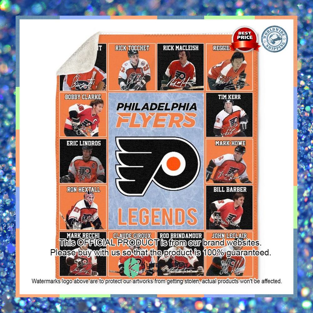 Philadelphia Flyers Legends Players NHL Blanket 5 Philadelphia Flyers Legends Players NHL Blanket word1