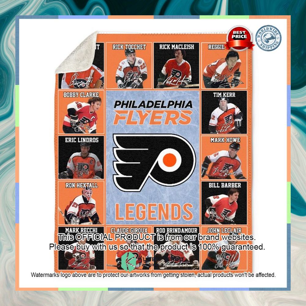 Philadelphia Flyers Legends Players NHL Blanket 3 Philadelphia Flyers Legends Players NHL Blanket word1