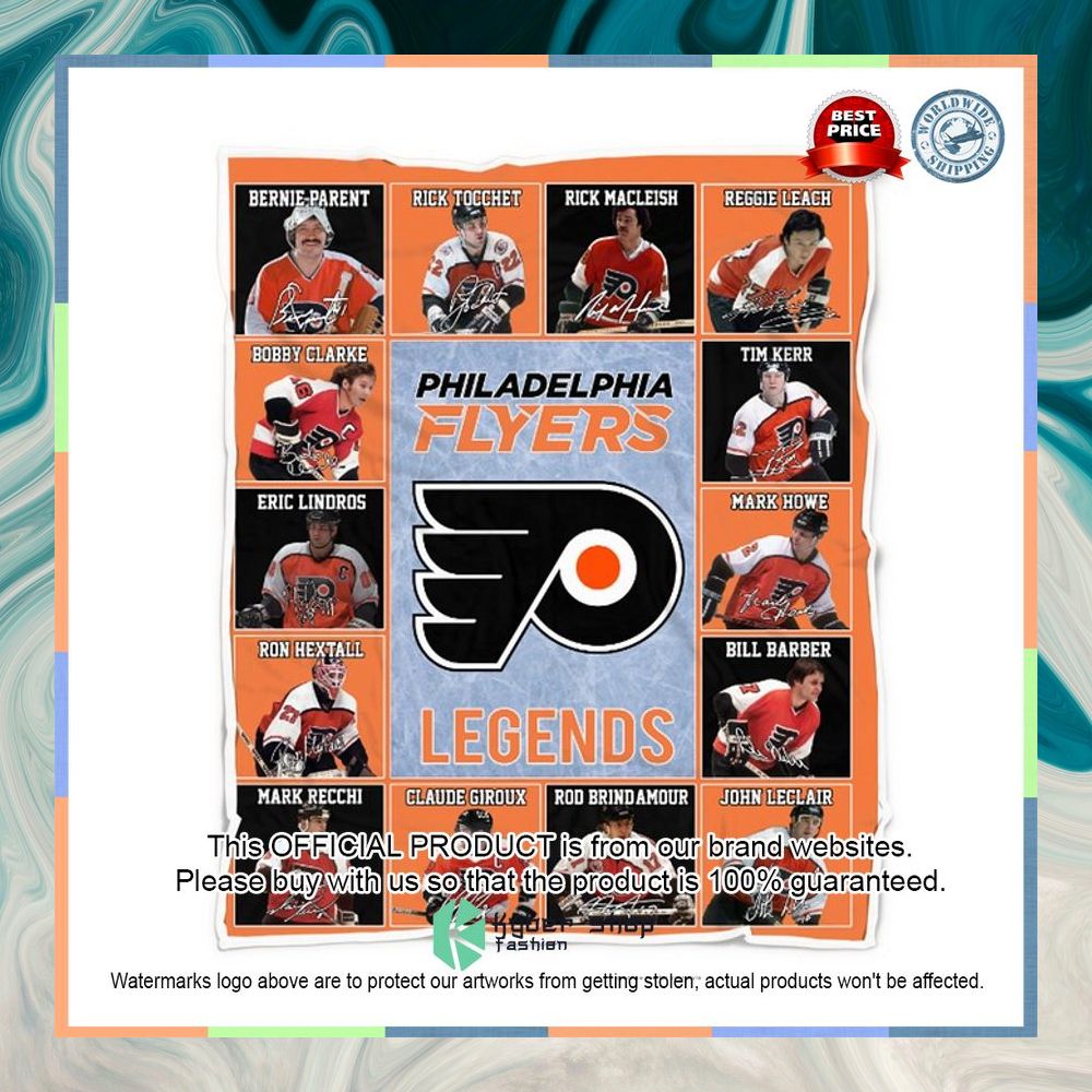 Philadelphia Flyers Legends Players NHL Blanket 4 Philadelphia Flyers Legends Players NHL Blanket word1