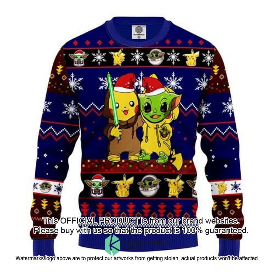 Pikachu And Yoda Christmas Sweater