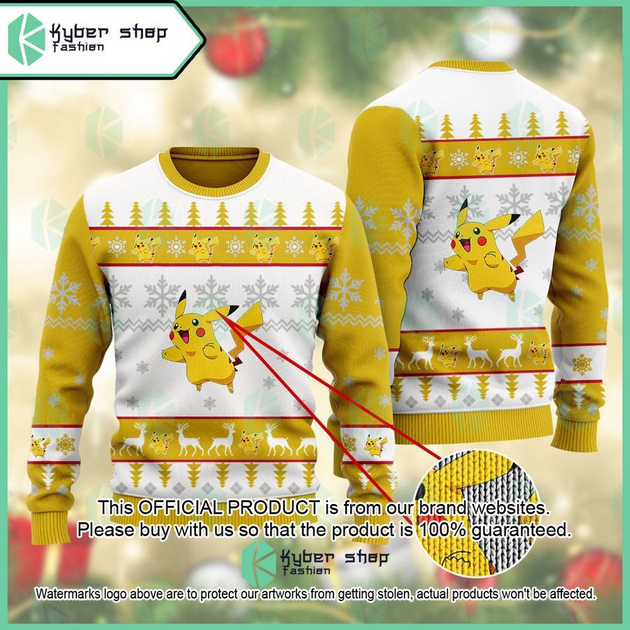 Pikachu Pokemon Christmas Sweater