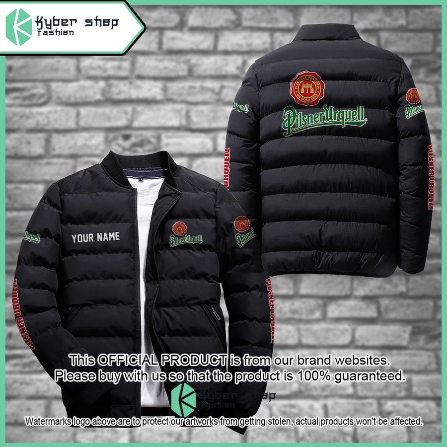 Pilsner Urquell Custom Puffer Down Jacket word3