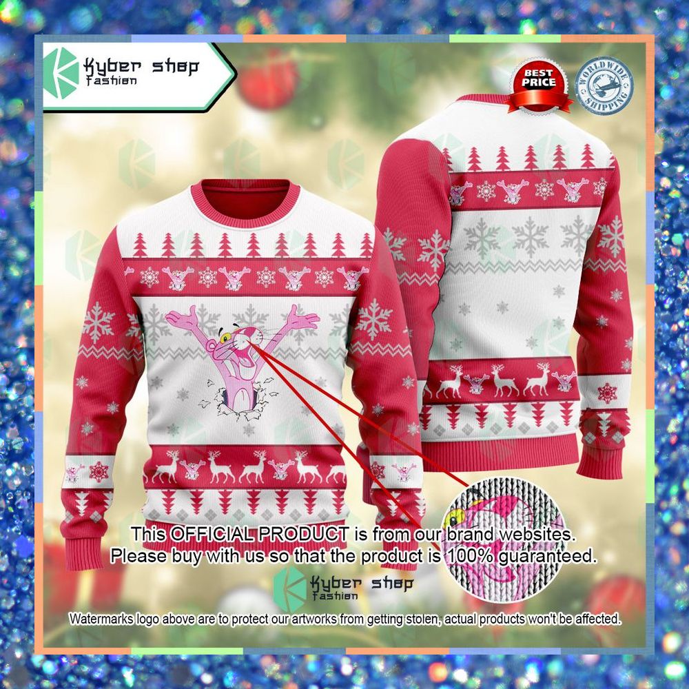 Pink Panther The Pink Panther Show Christmas Sweater 6 Pink Panther The Pink Panther Show Christmas Sweater word3