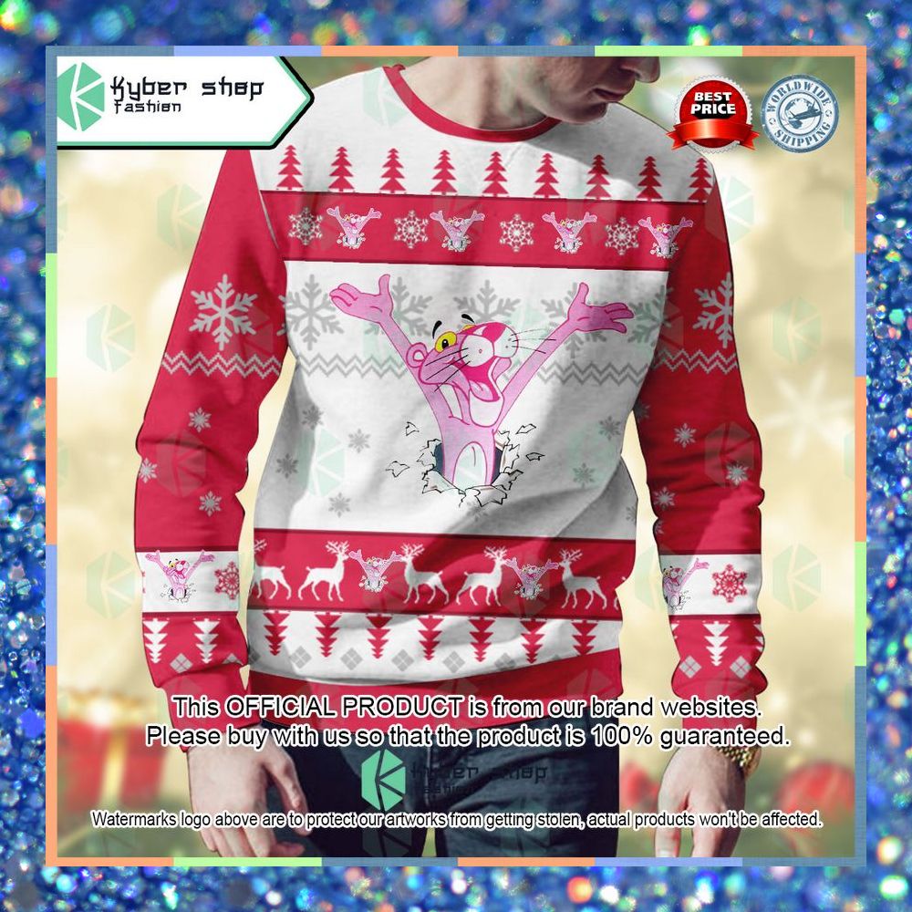 Pink Panther The Pink Panther Show Christmas Sweater 7 Pink Panther The Pink Panther Show Christmas Sweater word3