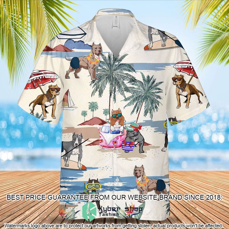 Pitbull Summer Beach Hawaiian Shirt