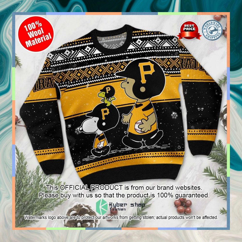 Pittsburgh Pirates Charlie Brown Snoopy Wear Football Jersey Christmas Sweater 9 Pittsburgh Pirates Charlie Brown Snoopy Wear Football Jersey Christmas Sweater word1