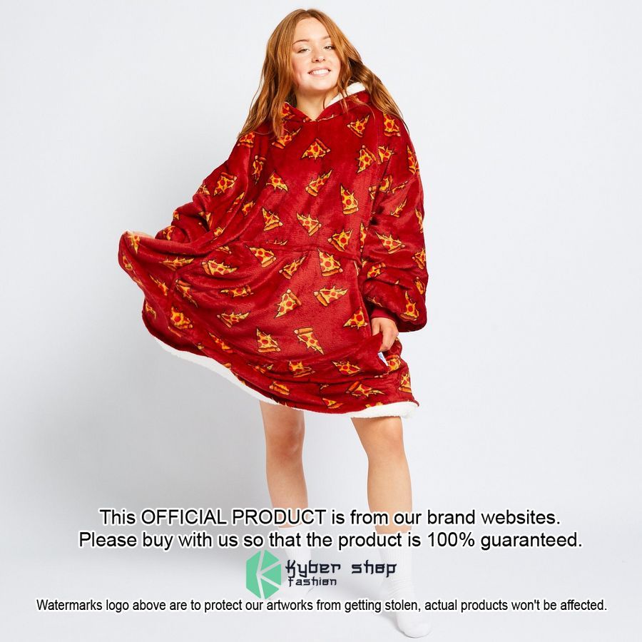Pizza Oodie Blanket Hoodie word2