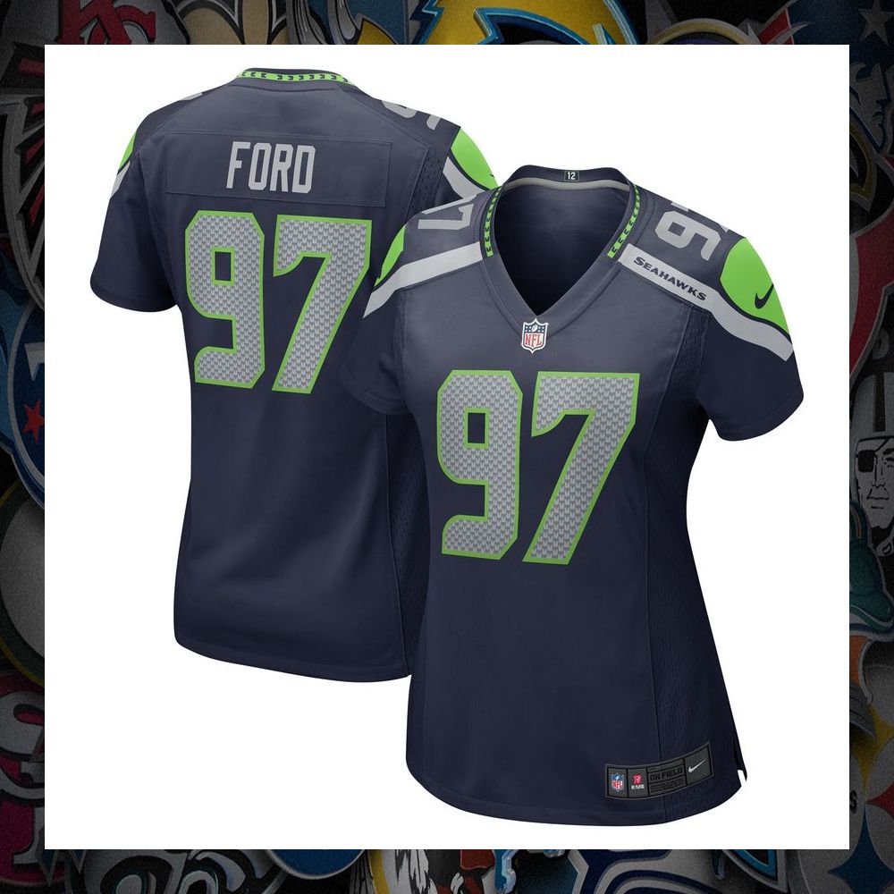 Poona Ford Seattle Seahawks College Navy Football Jersey 5 Poona Ford Seattle Seahawks College Navy Football Jersey word2