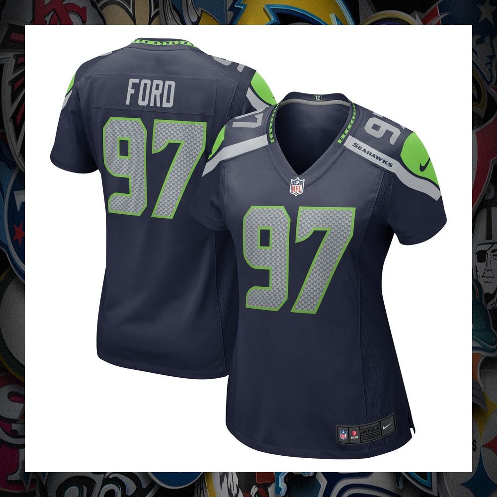 Poona Ford Seattle Seahawks College Navy Football Jersey 8 Poona Ford Seattle Seahawks College Navy Football Jersey word2
