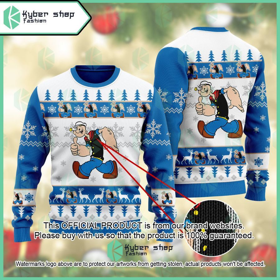 Popeye Popeye the Sailor Christmas Sweater