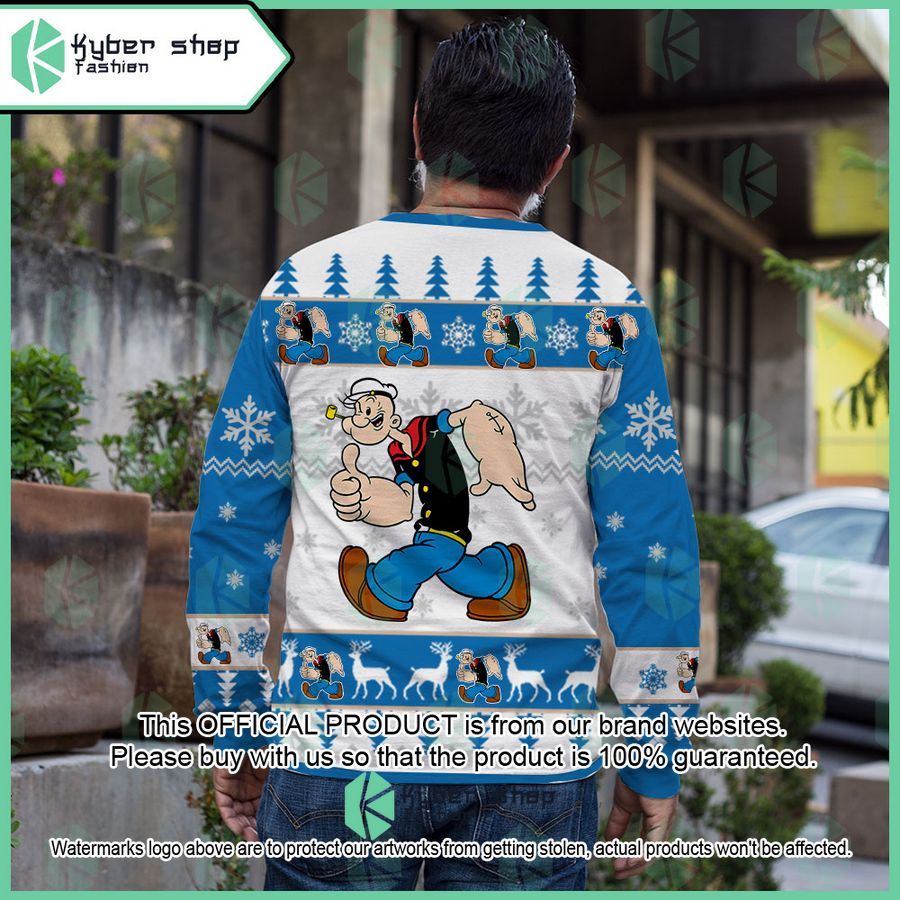 Popeye Popeye the Sailor Christmas Sweater 3 Popeye Popeye the Sailor Christmas Sweater word1