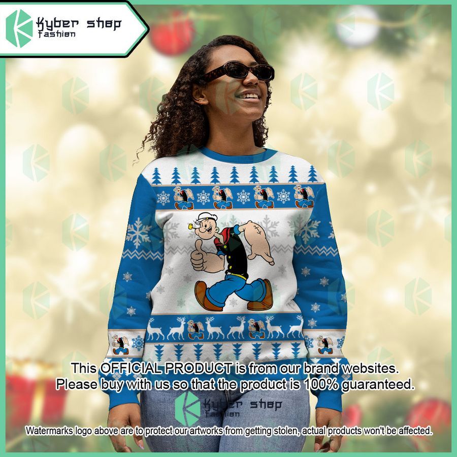 Popeye Popeye the Sailor Christmas Sweater 4 Popeye Popeye the Sailor Christmas Sweater word1