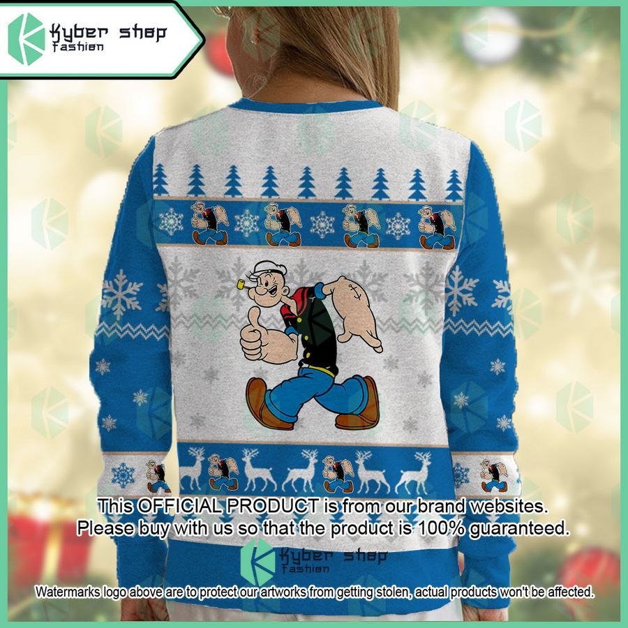 Popeye Popeye the Sailor Christmas Sweater 5 Popeye Popeye the Sailor Christmas Sweater word1