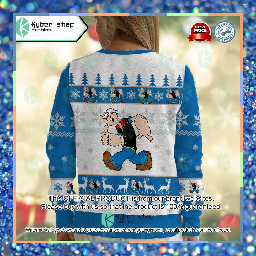 Popeye Popeye the Sailor Christmas Sweater 10 Popeye Popeye the Sailor Christmas Sweater word1