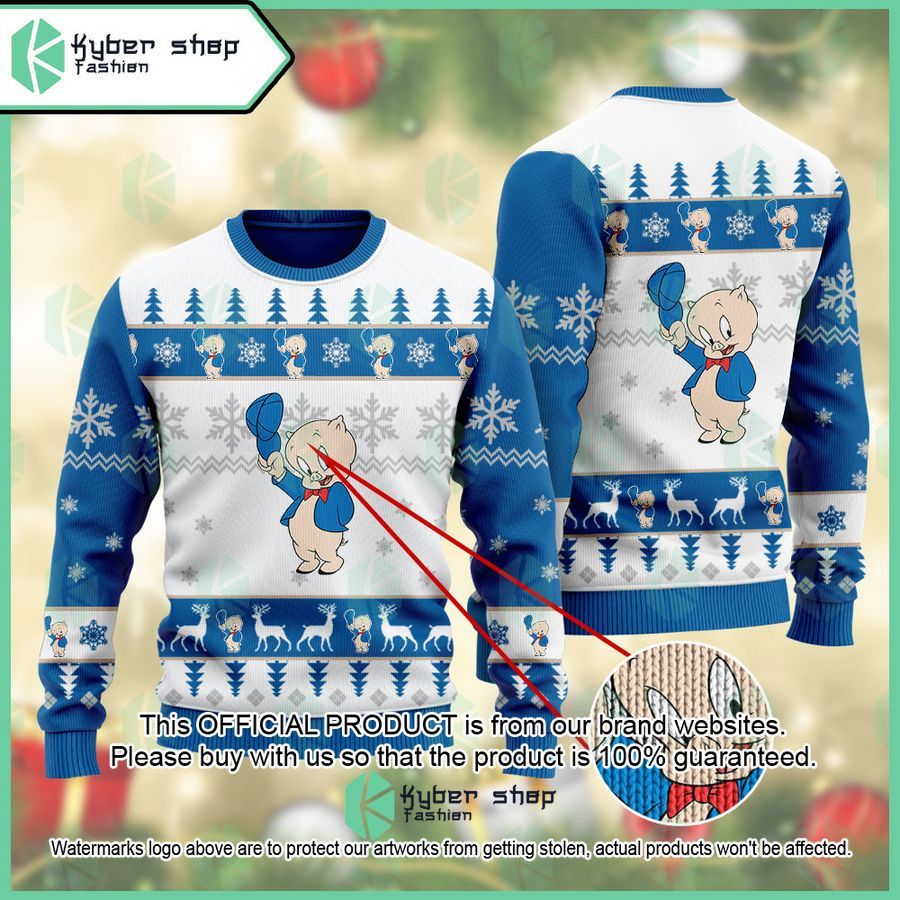 Porky Pig Looney Tunes Christmas Sweater