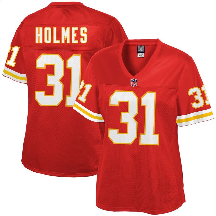 Priest Holmes Kansas City Chiefs NFL Pro Line Retired Red Football Jersey