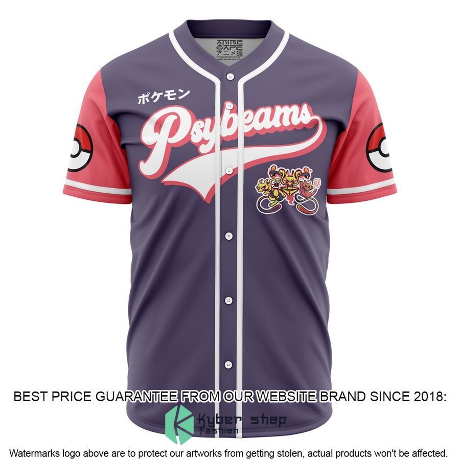 Psybeams Pokemon Baseball Jersey